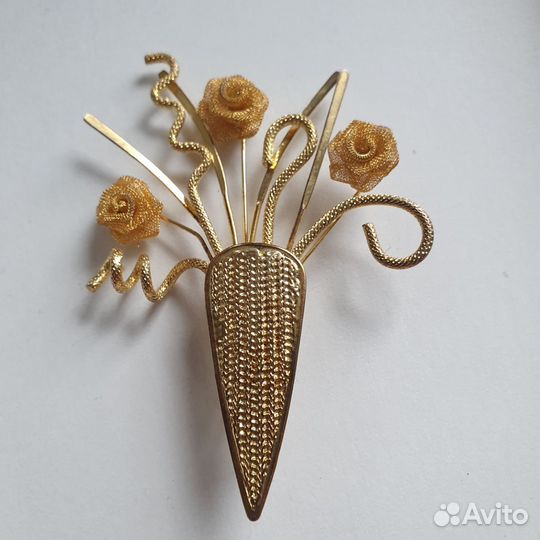 Винтажная брошь США