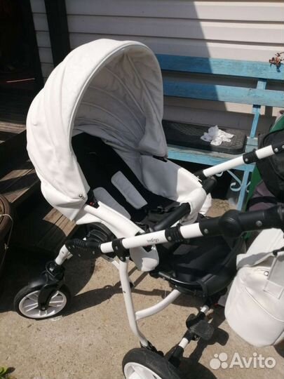 Коляска 2 в 1 эко кожа