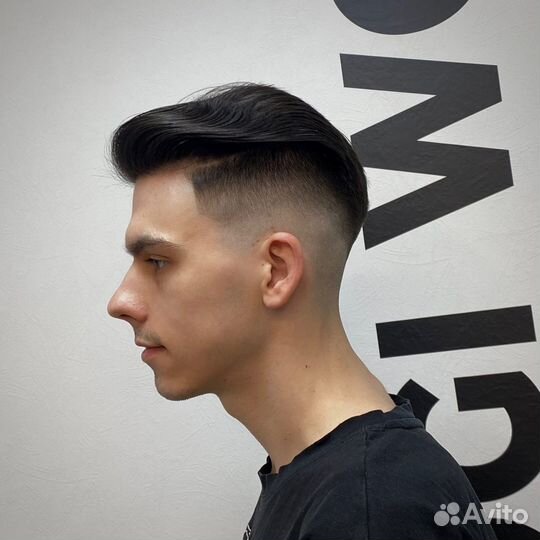 Мужская стрижка, оформление бороды у Барбера