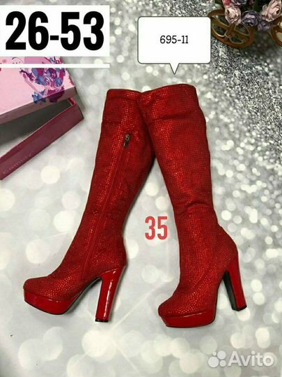 Ботфорты в стазах