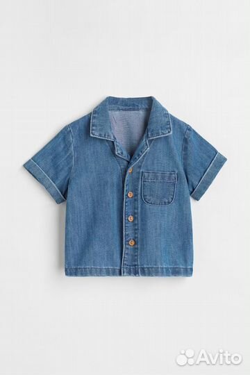 Джинсовая рубашка hm 68