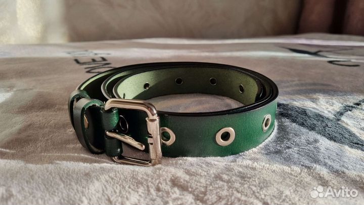 Ремень женский зеленый