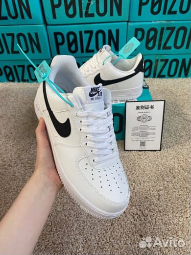 Air Force 1 Черно-белые Оригинал Poizon