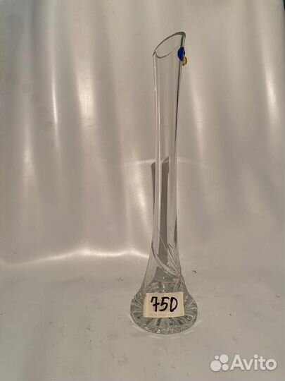 Ваза для цветов хрустальная