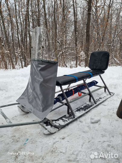 Сани пассажирские для снегохода бу