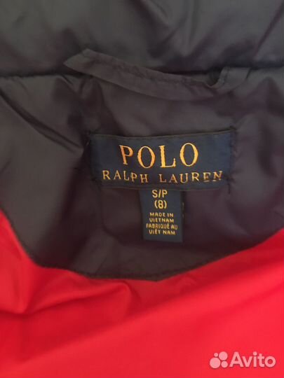 Оригинальный пуховик детский polo ralph lauren