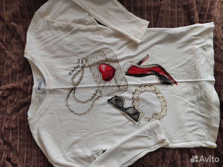 Лонгслив moschino для девочки 116 см