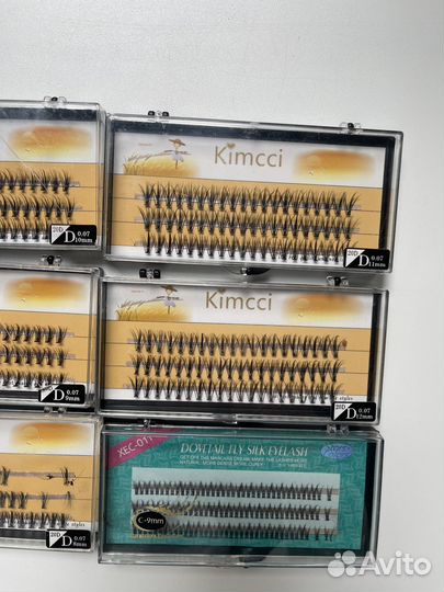 Накладные ресницы пучки