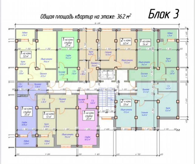 1-к. квартира, 51 м², 2/8 эт.