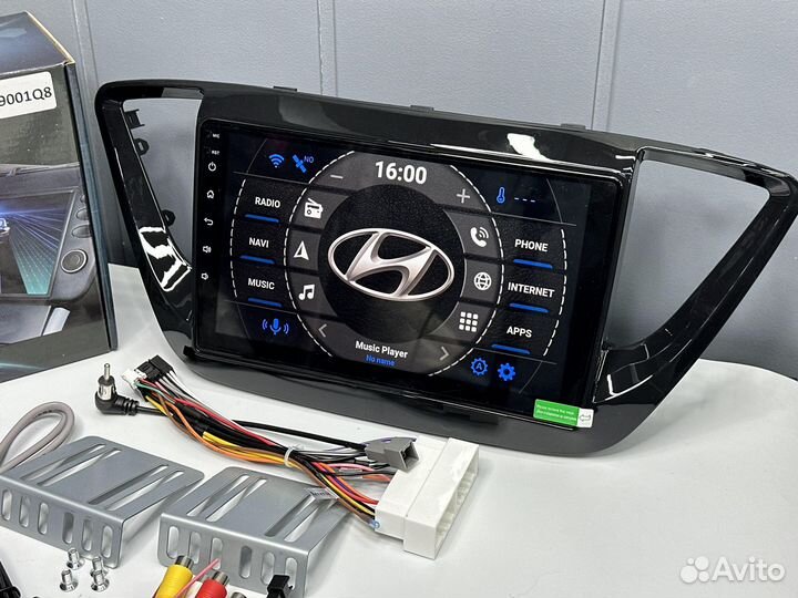 Магнитола Android Hyundai Solaris 2 CarPlay