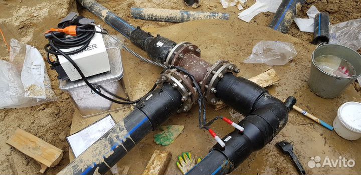 Сварка пайка труб муфт пэ, пнд