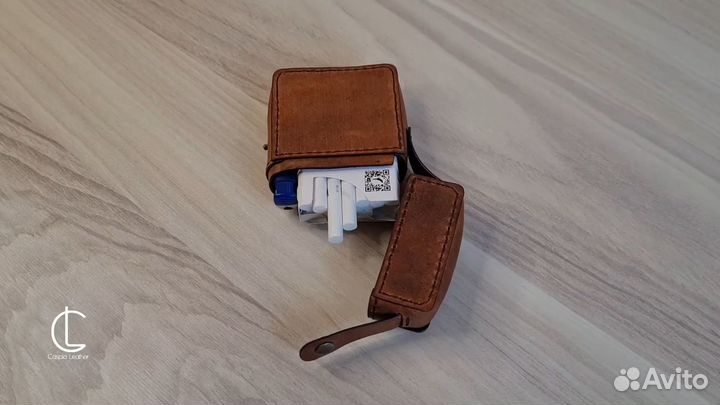 Шикарный кожанный портсигар
