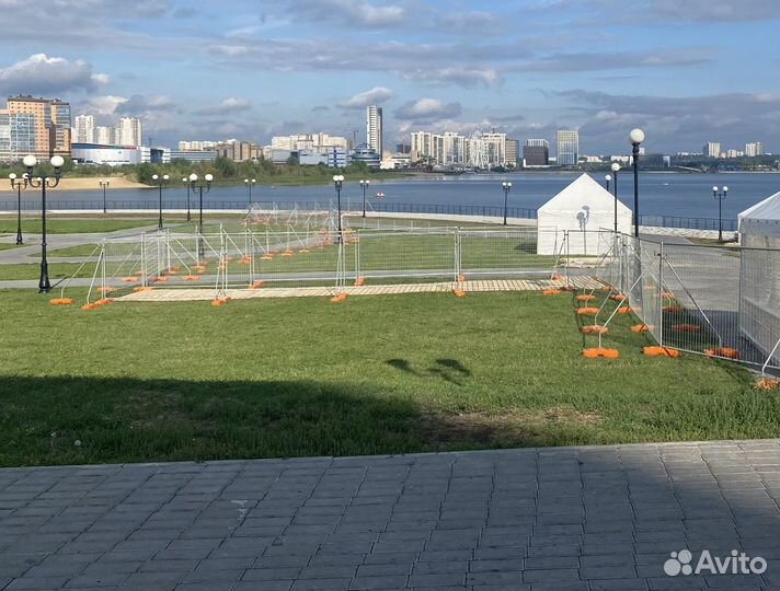 Аренда забора, фан-барьеры, ограждения