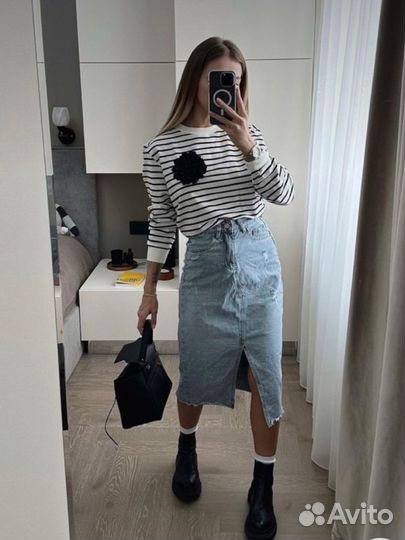 Юбка джинсовая