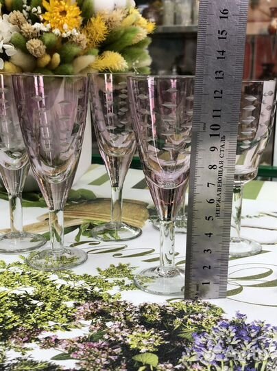 Komok рюмочки ликерные цветное стекло