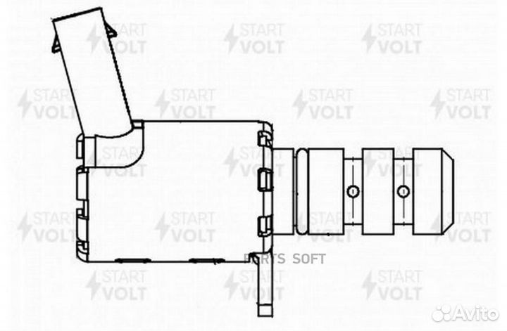 Startvolt SVC1809 Клапан эл. рег. фаз грм для а/м VAG Tiguan (07) 2.0TFSi (SVC 1809)