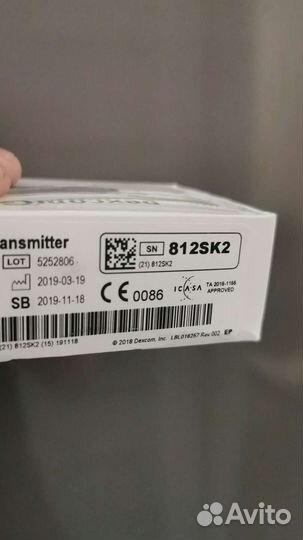 Трансмиттер декском G6, сенсоры декском G6