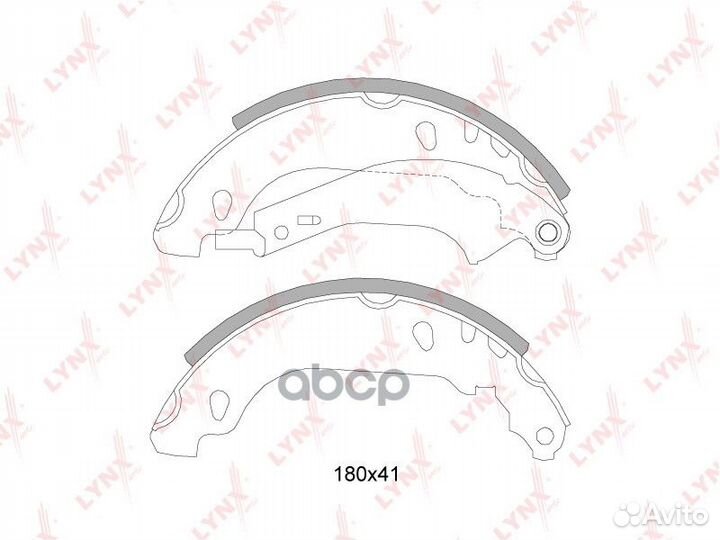 Колодки тормозные барабанные зад BS6305