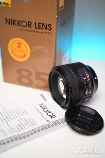 Объектив Nikon af-s 85mm 1.8g
