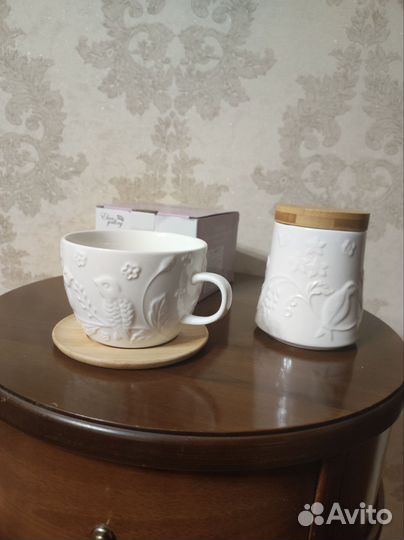 Чашка для капучино, банка для хранения