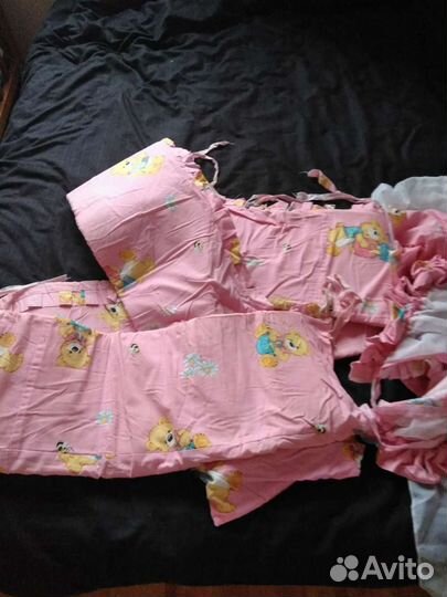 Бортики и балдахин в кроватку