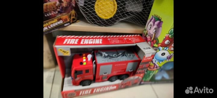 Игрушка пожарная машинка свет и звук