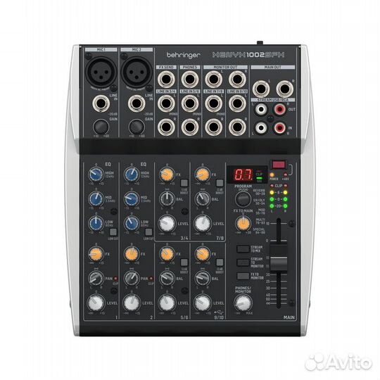 Behringer xenyx 1002SFX, аналоговый микшер премиум