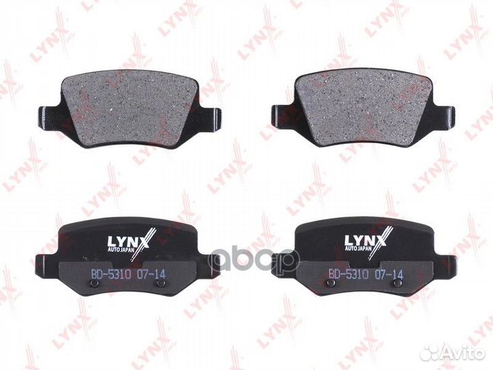 Колодки тормозные дисковые зад BD5310 lynxauto