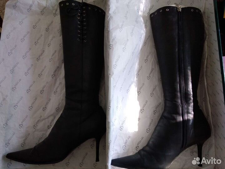 Сапоги зимние натуральная кожа размер 39