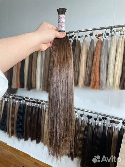 Волосы для наращивания натуральные срез