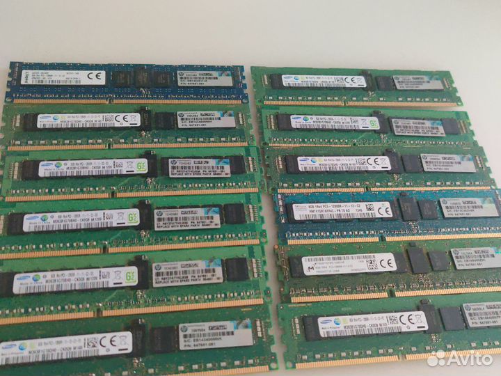 Память серверная DDR3 12800R samsung, kingston