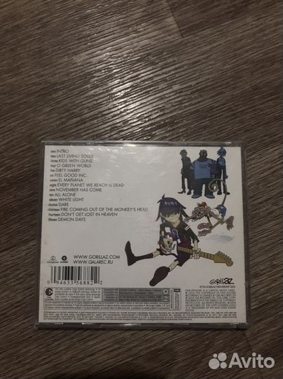 Диск группы gorillaz