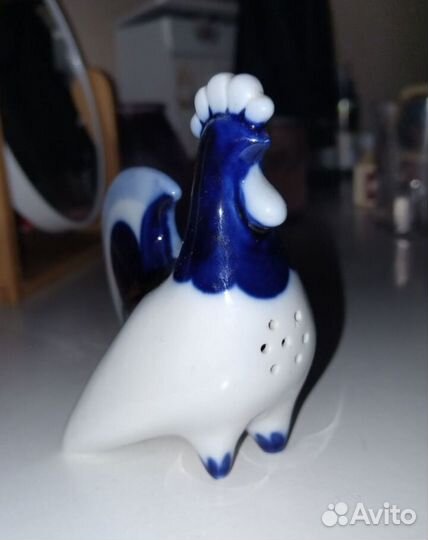 Винтажная солонка петушок