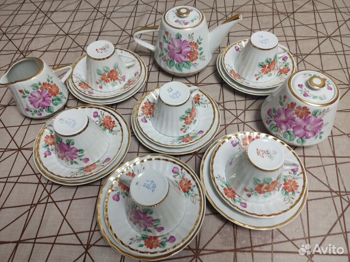 Чайный сервиз вербилки СССР