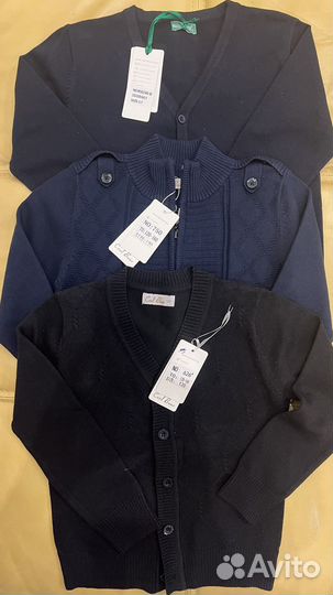 Кардиганы и джемперы школьные на мальчиков новые