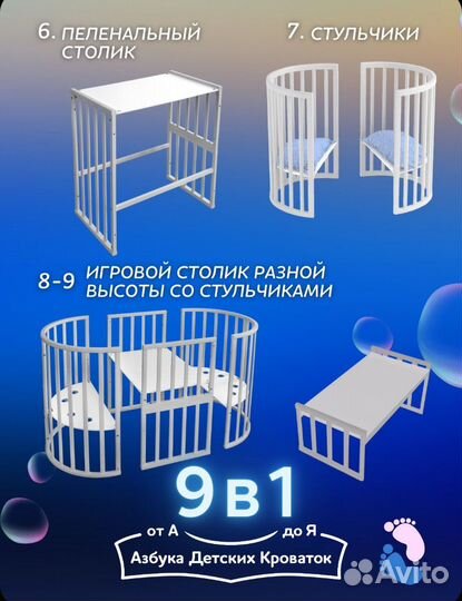 Кровать круглая детская