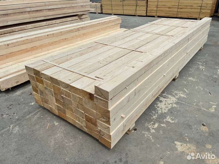 Брус обрезной 100x200x6000мм