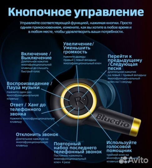 Беспроводные bluetooth Наушники Bluedio