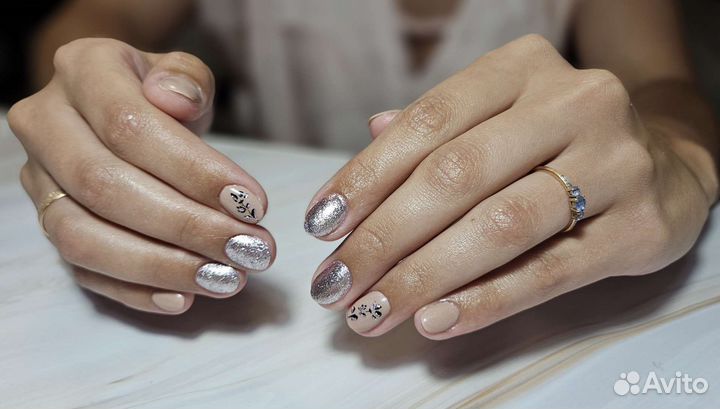 Маникюр, гель лак, наращивание на дому