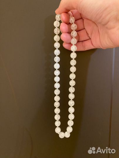 Бусы из сахарного кварца