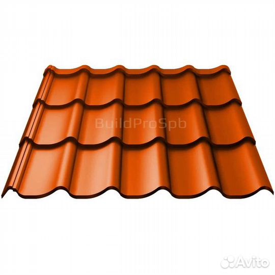 Металлочерепица классик (монтеррей) толщина 0,45мм