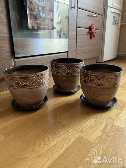 Керамические горшки