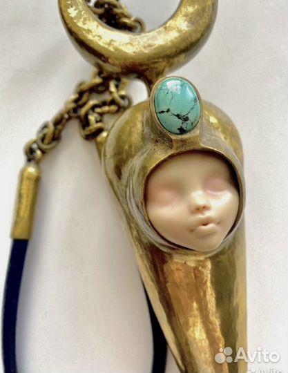 Дизайнерское Колье с бирюзой из Берлина