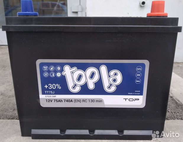 Акб 75 Ач Topla Asia