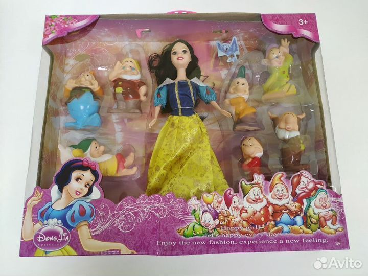 Игровой набор Кукла Белоснежка и 7 гномов