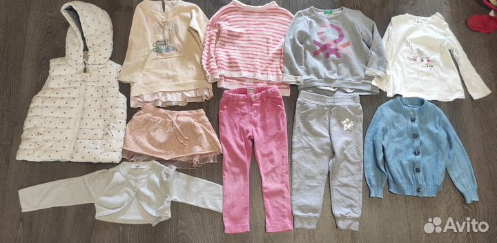 Детская одежда для девочек 12-24мес 92см