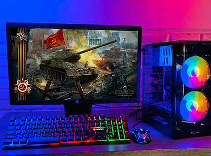 Игровой комплект:FullHD 22", I3/GTX1060/10GB/500Gb