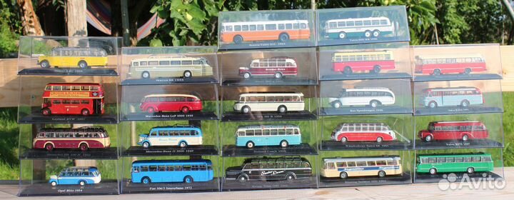 Коллекция автобусы Atlas 1:72 22шт