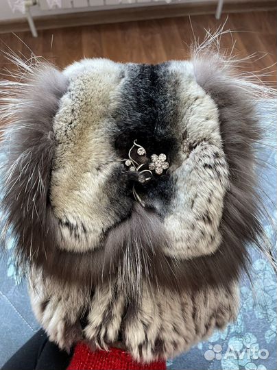 Шапка натуральный мех женская