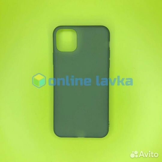 Чехол силикон для iPhone 11 Pro Max матовый серый